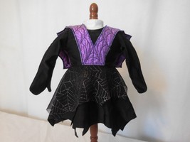 American Girl Spider Witch Costume Retired Dress   2004 Purple Black - £16.64 GBP