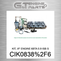 CIK0838/6 Kit, I/F Engine 6BTA 5.9 Isb Std Maxiforce (New Aftermarket) - £744.54 GBP