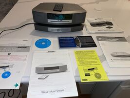 BOSE WAVE MUSIC SYSTEM 044417C12255515AC CD PLAYER DOES NOT WORK BLACK w... - $50.73