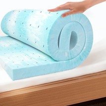 Ego Topper 2 Inch Queen Memory Foam Mattress Topper, Cooling Gel Foam, Medium - £59.35 GBP