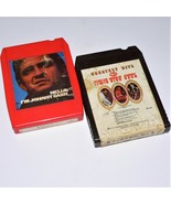 JOHNNY CASH / JERRY LEE LEWIS &amp; CHARLIE RICH ~ 2 x 8 track ~ HELLO, I&#39;M ... - $13.52 CAD