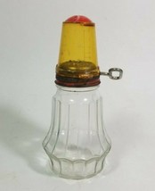 Glass Jar Nut Grinder Chopper Federal Tool Corp Red Plastic Cup Turn Key... - $8.91