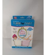 Turbie Twist Microfiber Hair Towel Wrap for Women and Men  2 Pack Pink &amp;... - $31.44 CAD