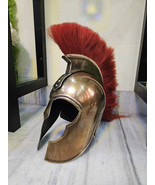 Medieval Ancient Roman Troy Trojan Helmet with Plume Reeanctment Costume - $139.00