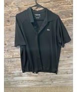 Lacoste Sport 3XL Mens Polo Shirt Black Ultra Dry Golf Rare - £23.37 GBP