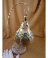 G-8 songbirds Blue Bird etched Gourd etched ornament display Charlotte V... - $142.22 CAD
