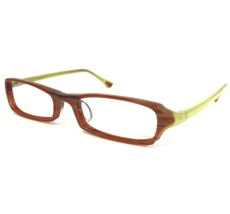 Prodesign Denmark Eyeglasses Frames 1632 C.4522 Brown Horn Clear Green 5... - $65.24