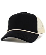 Black-Stone Foam Front Mesh Women Trucker Cap with Adjustable Snapback - $463.92 MXN