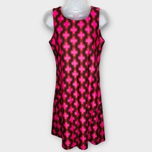 JUDE CONNALLY pink &amp; brown geometric tank dress size small summer quick dry - £34.72 GBP