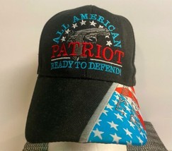 Black Embroidered 2nd Amendment ALL American Patriot Ball Type Hat Pre-O... - £12.63 GBP