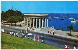 Massachusetts Postcard Plymouth Rock Portico - £2.30 GBP