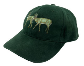 Bassin Box Hat Cap Green Adjustable Size Deer 20th Anniversary Shasta Wear Hunt - $17.81