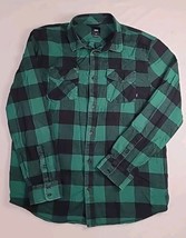 Vans Off The Wall Box Size L Flannel Plaid Button Down Shirt Classic Fit... - $27.60