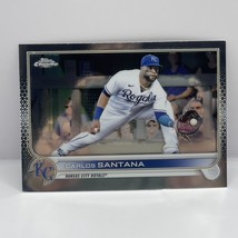 2022 Topps Chrome Baseball Carlos Santana Base #143 Kansas City Royals - £1.57 GBP