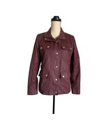 J.Crew Burgundy Red Relaxed Utility Jacket Size S Style no 19034 - £66.73 GBP