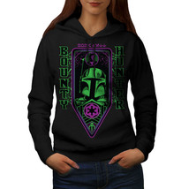 Wellcoda Bounty Hunter Space Womens Hoodie, Universe Casual Hooded Sweatshirt - £27.65 GBP