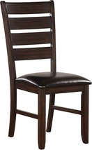 Espresso And Black Pu Acme Urbana Side Chair (Set-2) 74624. - $225.96