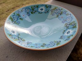 TAYLOR SMITH &amp; TAYLOR AZURA CERAMIC  Large BLUE BOWL 10 inches - £23.90 GBP