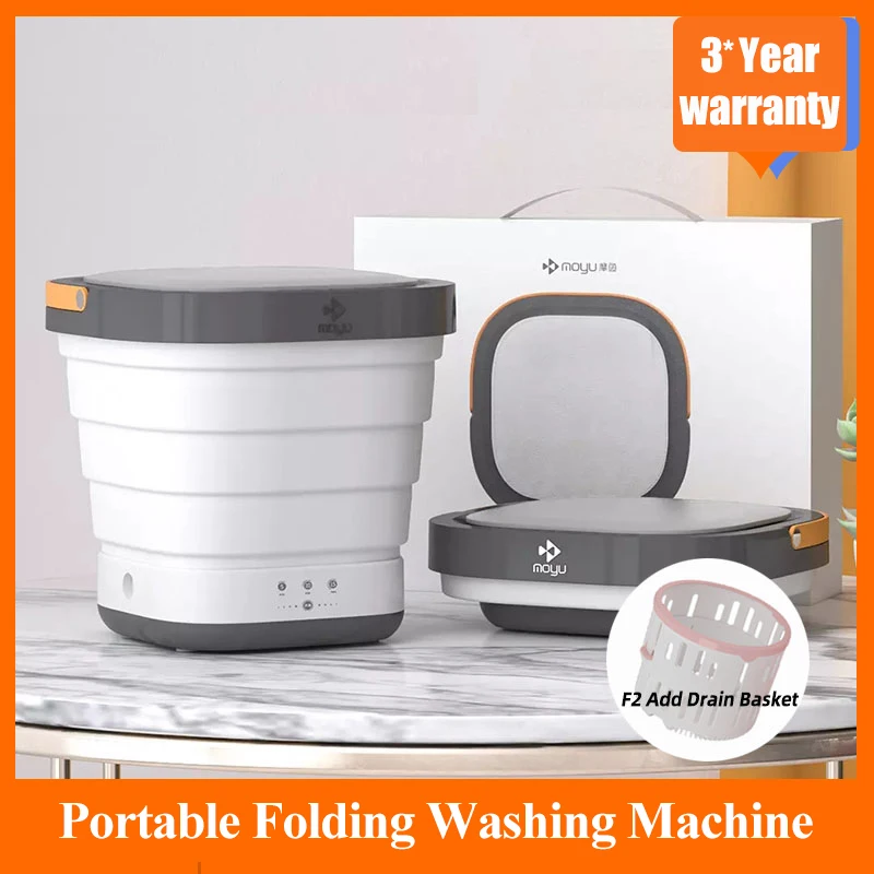 Moyu Folding Washing Machine 99.99% Antibacterial Energy Efficient Porta... - $201.49+