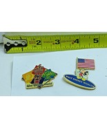 Walt Disney World Trading 2 Pin Lot: Parks + Patriotic Mickey with Ameri... - $29.78 CAD