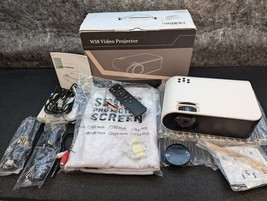 AMEELA Projector, 2023 Upgraded Mini Projector, 8500 lumens Full HD 1080... - $42.99