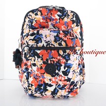 NWT Kipling BP4361 Seoul Go Backpack Laptop Travel Bag Polyester Splashy Posies - £68.11 GBP