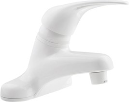 Dura Faucet Df-Pl100-Wt Rv Single Lever Bathroom Faucet (White Abs Plastic) - £37.50 GBP