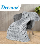 Weighted Blanket Chunky Bulky Knit Throw Knitted Blanket 3KG for kids Grey - $1,659.10 MXN