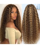 Highlight 13x6 Lace Front Wig Human Hair 4/27 Ombre Deep Wave 180% Densi... - $89.09