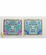1944 Germany Post WWII Allied Military Currency 1 &amp; 5 Mark (AU-UNC) Cond... - $790.30 MXN