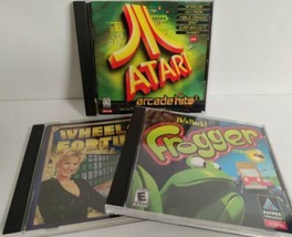 Hasbro Interactive Vintage PC Games Frogger Wheel of Fortune Atari Arcade Hits 1 - $9.85