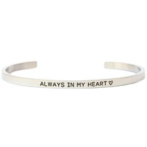 Always in my Heart Cuff Bangle Bracelet - $9.78