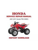 2001-2011 Honda TRX 250EX Service Repair Manual - $5.00