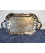 F.B Rogers Rococo Scroll Applied Footed Scalloped Serving Waiter Tray 20... - €33,57 EUR