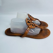Tory Burch Miller Leather Sandals Brown Size 10.5 - £38.93 GBP