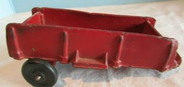VINTAGE 5&quot; LONG Arcor Toys Vintage Red Rubber Farm Wagon #2 - £12.91 GBP