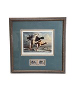 James Hautman Signed Print &amp; Stamp 2000 Migratory Bird Hunting Conservation - $72.74