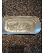 Vintage Metal Platter Give Us This Day Our Daily Bread Metal Bread Japan - $418.67 MXN