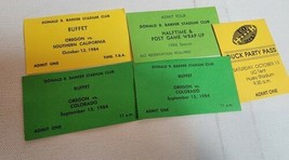 Vintage 1980s Oregon Ducks Post Game Party and Buffet Ticket Stubs UofO  - £7.24 GBP