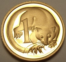 Cameo Proof Australia 1989 Cent~Feather-Tailed Glider~100,000 Minted~Free Ship - £4.84 GBP