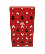 Fujima Red Hearts And Clubs 100s Size Push-N-Open Cigarette Case - $12.21 CAD