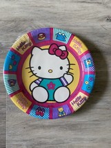 Vintage 1999 Hello Kitty Paper Plates - 8 Ct -6 3/4"  (16.1cm) Birthday Pink - $6.88