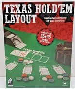 Texas Hold Em Poker Layout Felt Tabletop Mat Cardinal 35X35 NEW  - £8.55 GBP