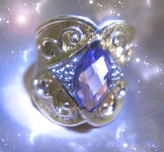 HAUNTED RING 20 HIGHEST QUEEN GOLDEN PRIESTESS BLESSINGS GOLDEN ROYAL MAGICK image 2