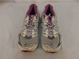 Adult Women&#39;s ASICS Running Shoes Gel-Cumulus 12 White Silver Purple 31524 - £18.16 GBP
