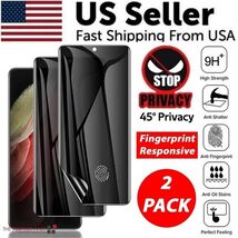 2-Pack Anti-Spy Privacy Hydrogel Screen Protector For Samsung S23 Ultra ... - €6,41 EUR+
