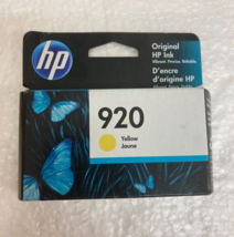Genuine OEM HP 920 Yellow Ink Cartridge CH636AN  / New - Exp 11/22 - $5.95