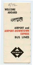 Louisiana Transport Airport &amp; Downtown Express Bus Schedule 1969 New Orl... - $17.82