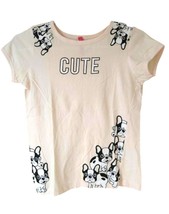 Desiree Cute Girls&#39; Short Sleeve T-shirt  Size 10/12, Light Pink Dog Design - £15.98 GBP