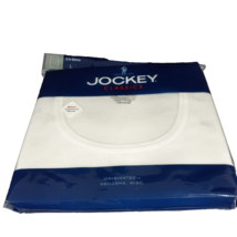 Jockey Tank Top A Shirts Large 42 44 Mens 3 Pack Ribbed Cotton Ribbed Knit White - £23.88 GBP